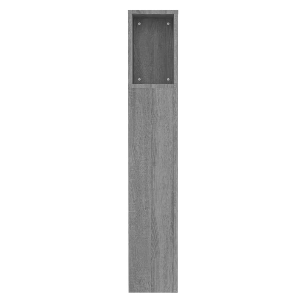 Maison Exclusive - Testiera con Scomparti Grigio Sonoma 100x18,5x102,5 cm - 5
