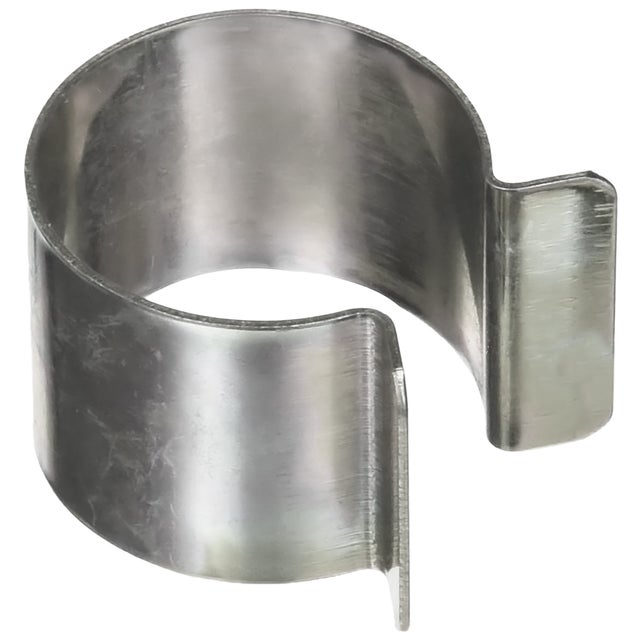 Lot de 20 clips pour bâche serre 25mm (diamètre) x 30mm - Haute Qualité TECPLAST 30CP - Clips de fixation métal revêtement Zinc