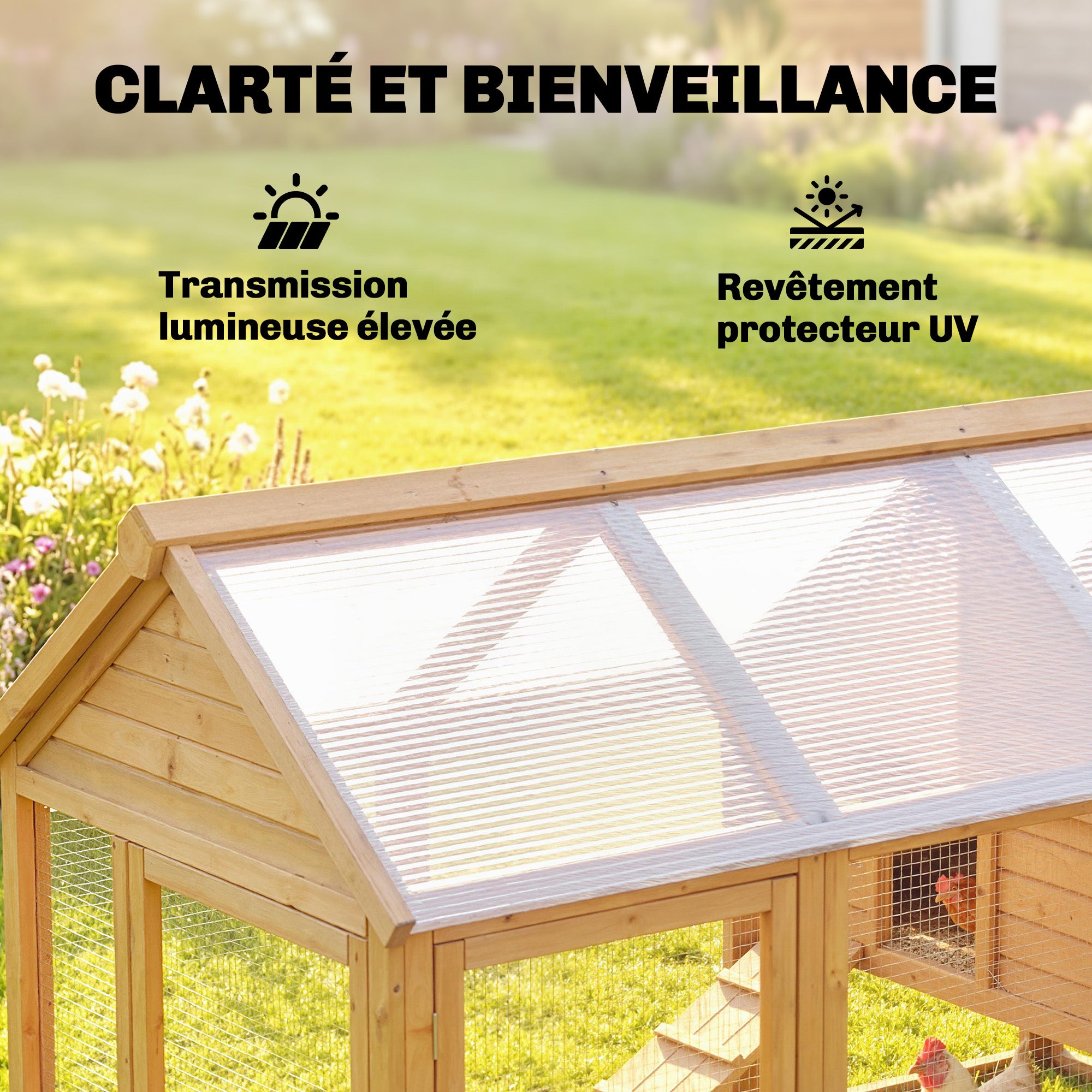 Lot 10 plaques alvéolaires polycarbonate 4 mm uv resistant double paroi, 120x60 cm, transparent - 7