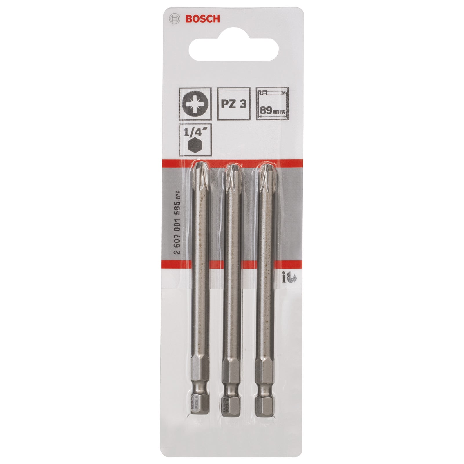 3 Embouts De Vissage Qualite Extra-Dure Pz3 Emmanchement Hexagonal 89mm - 4