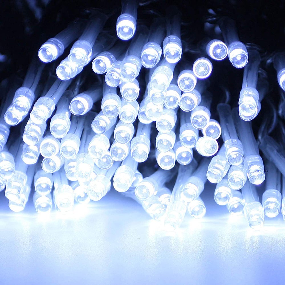 Guirlande Lumineuse de Noël, 50M 400 LED Lumières de Noël Intérieur et Extérieure Électrique 8 Modes Guirlande Décorative pour Fête Blanc - 4