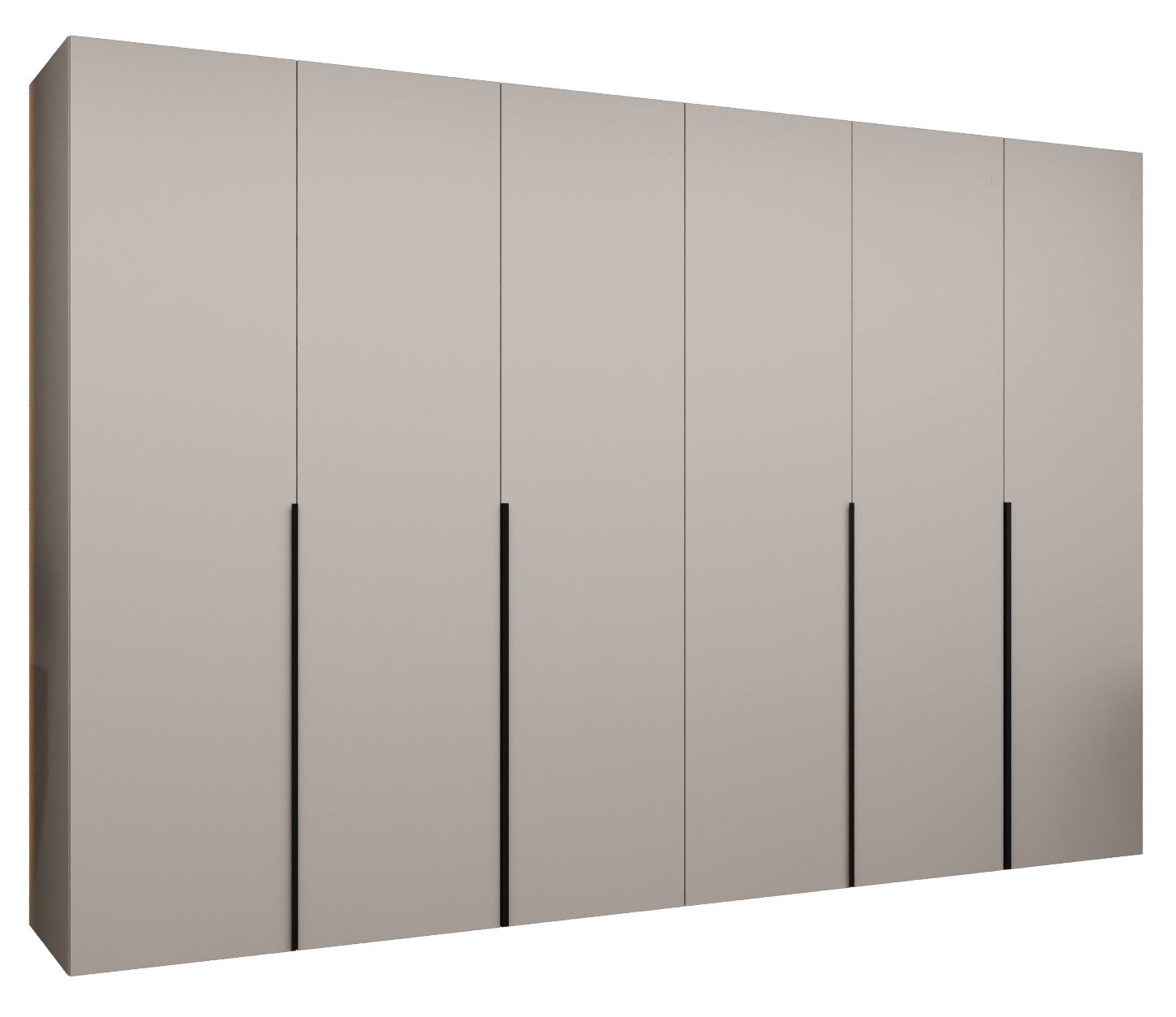 Szafa uchylna otwierana Alicante 1 300 x 52 x 202 cm kaszmir + u. czarny Abiks Meble