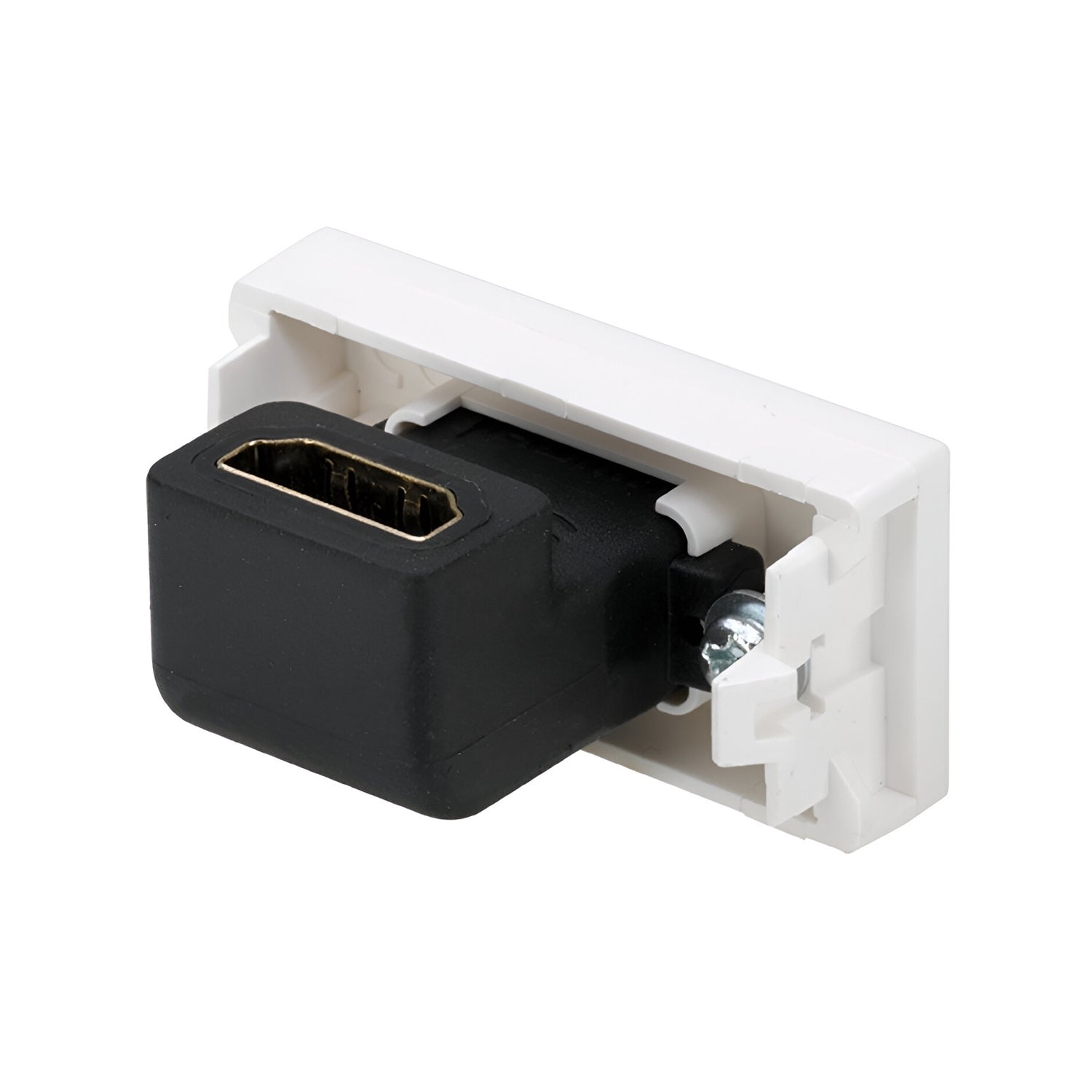 Connettore SIMON 27 PLAY con coperchio HDMI e modulo stretto, bianco - 4