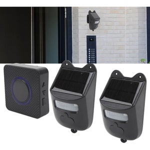 Sonnette Solaire Sans Fil Avec Capteur Infrarouge - Sécurité Allée, Détection Mouvement, Neuve, Origine Chine