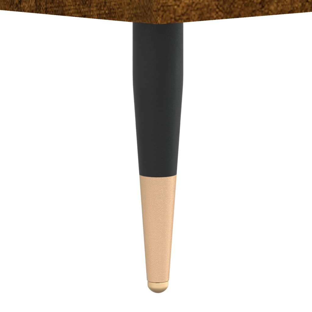 Table de chevet chêne fumé 40x35x50 cm bois d’ingénierie vidaXL - 9