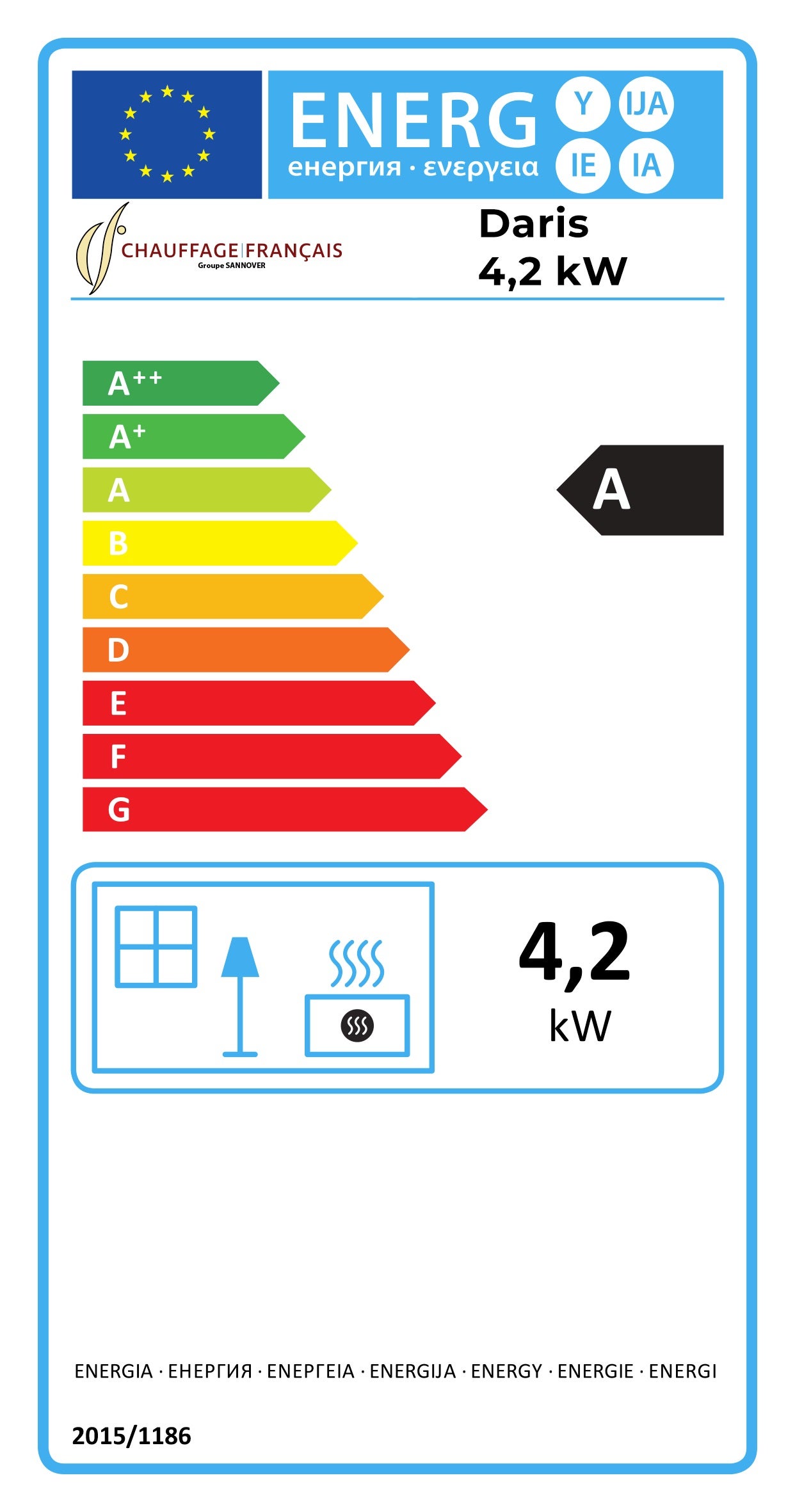 Aquecedor a gás infravermelho Daris Sannover 4200 W - 4