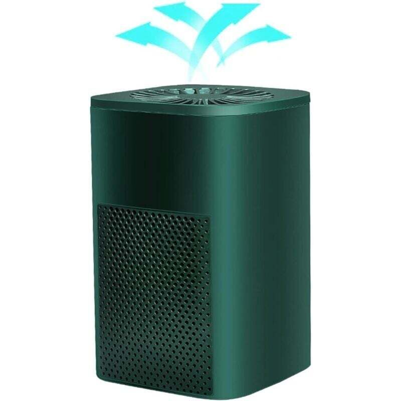 Purificador de aire iónico para dormitorio, purificador de aire con filtro hepa, elimina eficazmente el polvo y el humo, ultra silencioso.