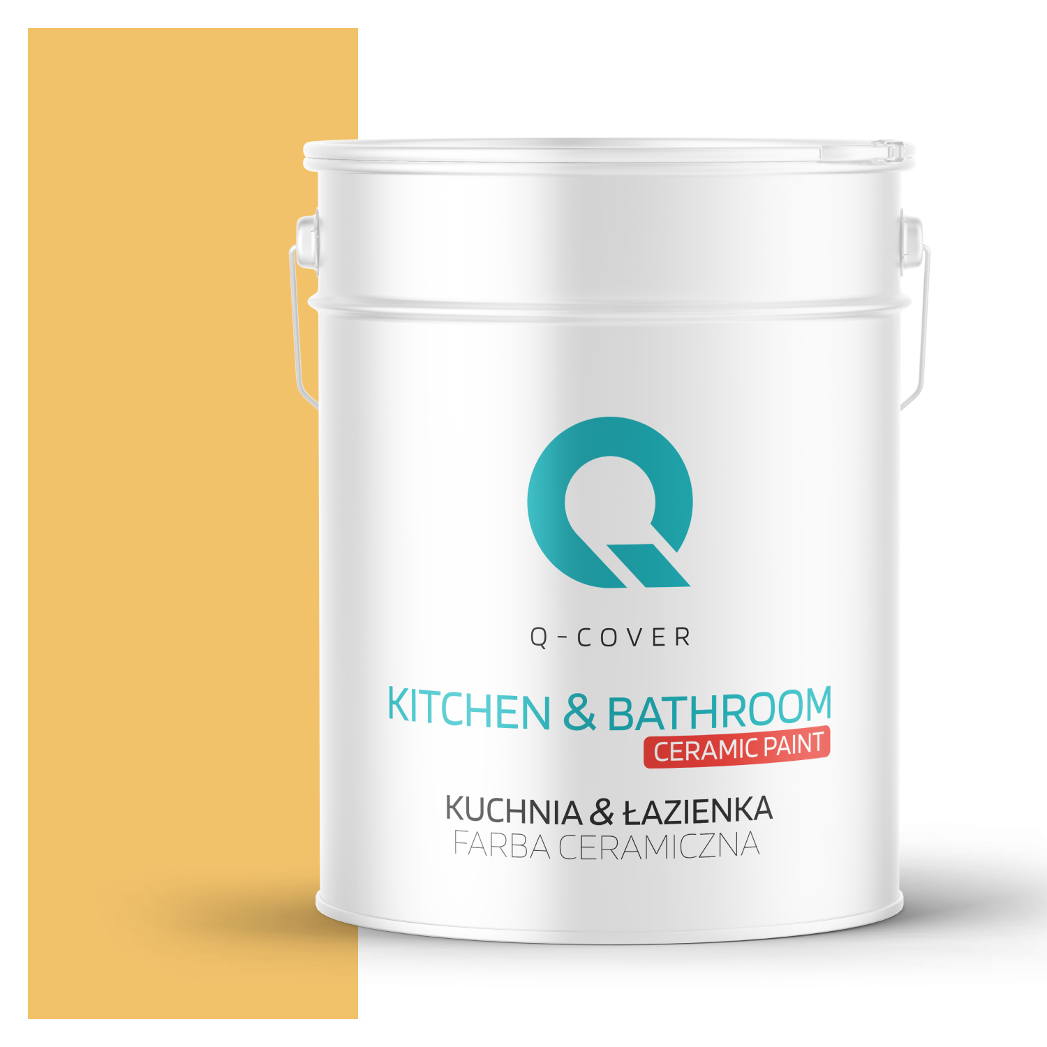 Farba Ceramiczna Kuchnia &amp; Łazienka Q-Cover Miodowy H6554 Głęboki Mat 10L
