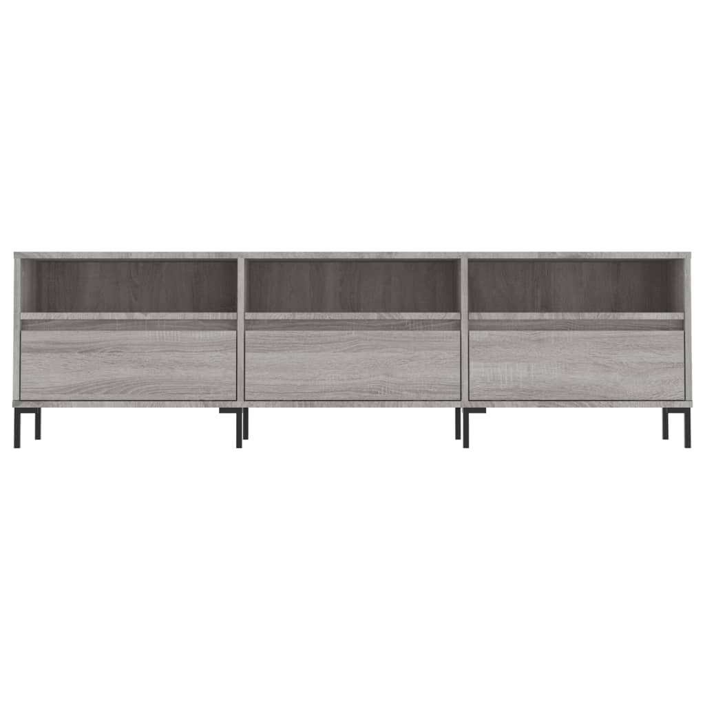 vidaXL Meuble TV sonoma gris 150x30x44,5 cm bois d'ingénierie - 5