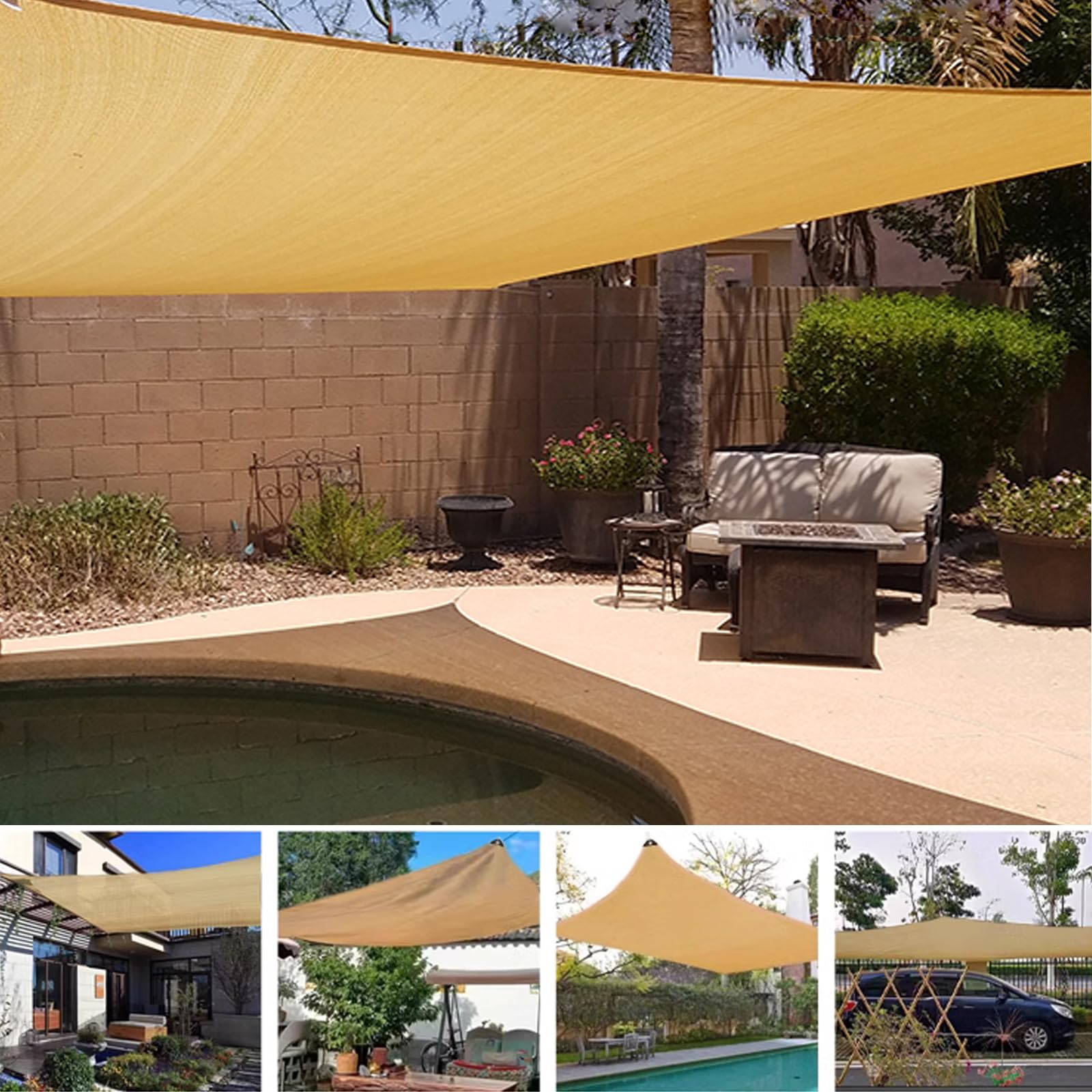 Telo Ombreggiante Per Giardino Rete Ombreggiante 5x6m | 50