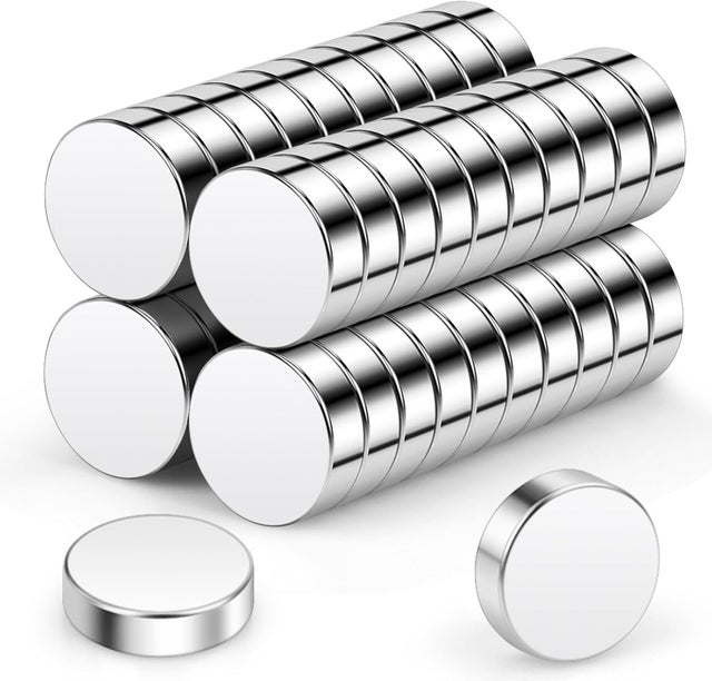 Lot de 40 Mini Aimants Néodyme 10x3mm - Super Puissants pour Tableau Magnétique, Réfrigérateur, Artisanat et Bureau