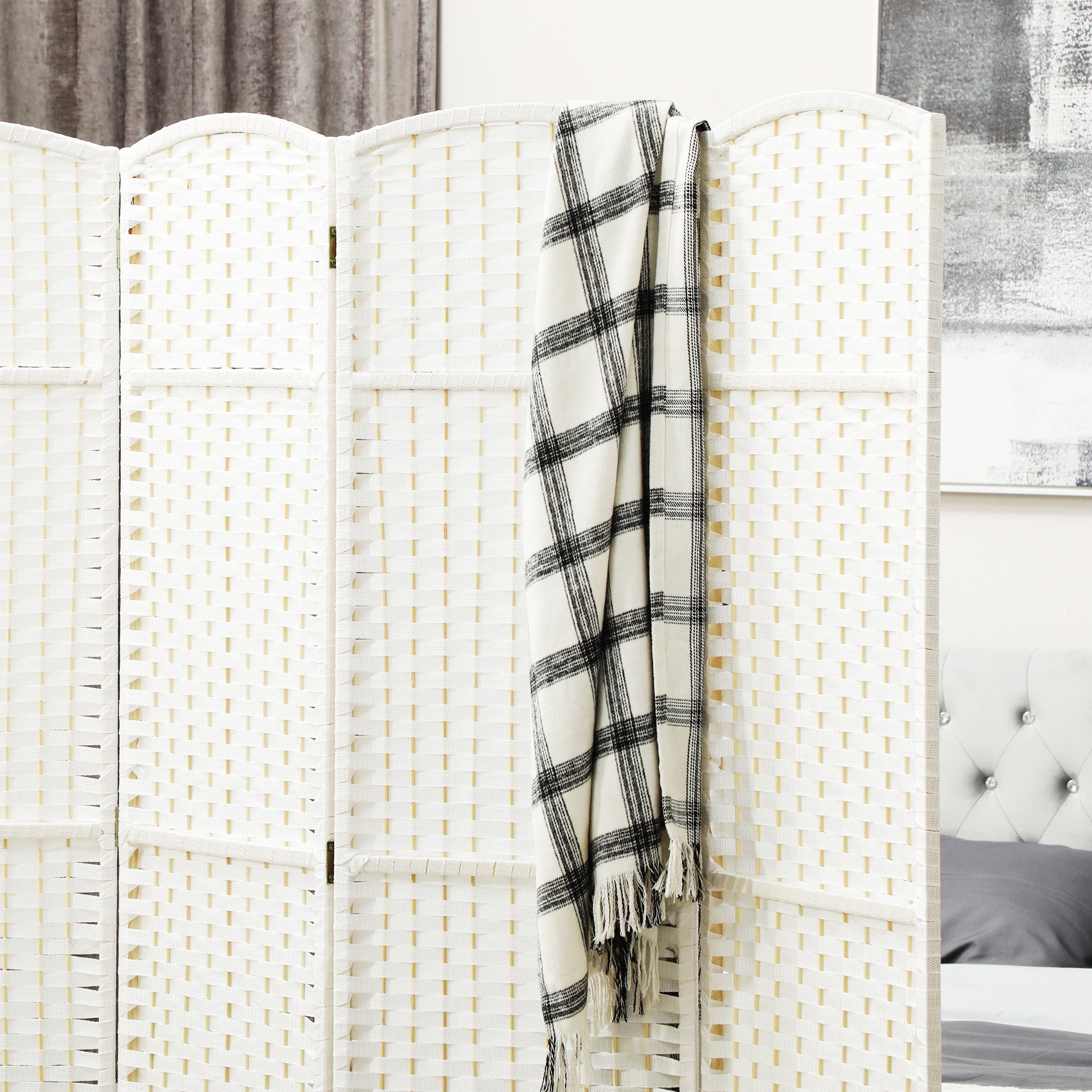 Paravent interieur Bois de pin HOMCOM - 7