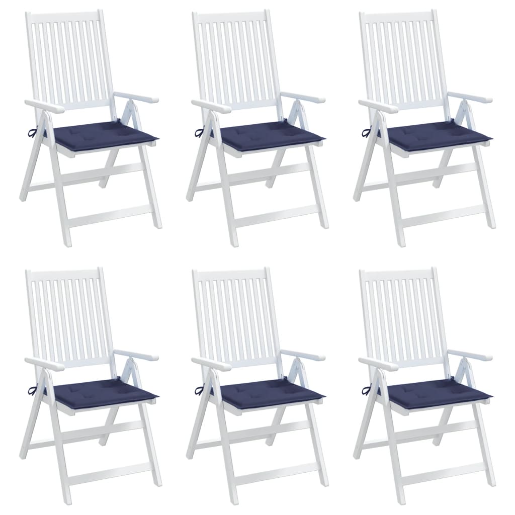 Maison Exclusive - Coussins de palette lot de 6 bleu marine 40x40x4cm tissu oxford - 4