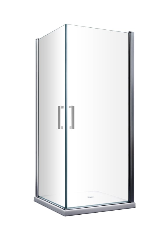 Kabina prysznicowa narożna z podwójnymi drzwiami, szkło hartowane 8 mm, Easy-clean, odwracalna 66,5-68,5 x 66,5-68,5 H 200 cm