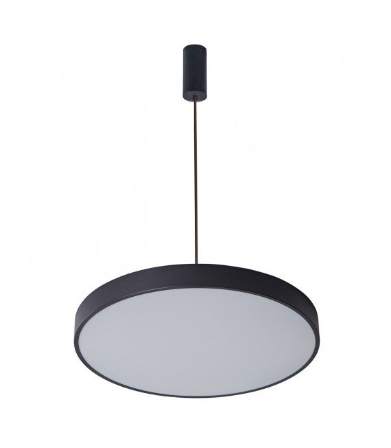 Italux Orbital - Sospensione moderna a LED nera, bianco caldo 3000K 3600lm