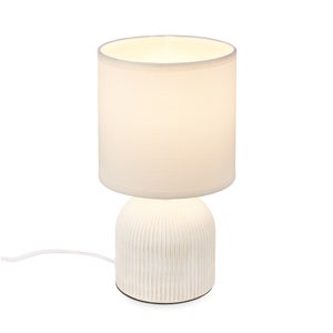 Lampada Da Tavolo In Pino Massiccio Tornito, 29 Cm - Grezza Per Hobbistica E Decorazione - 2