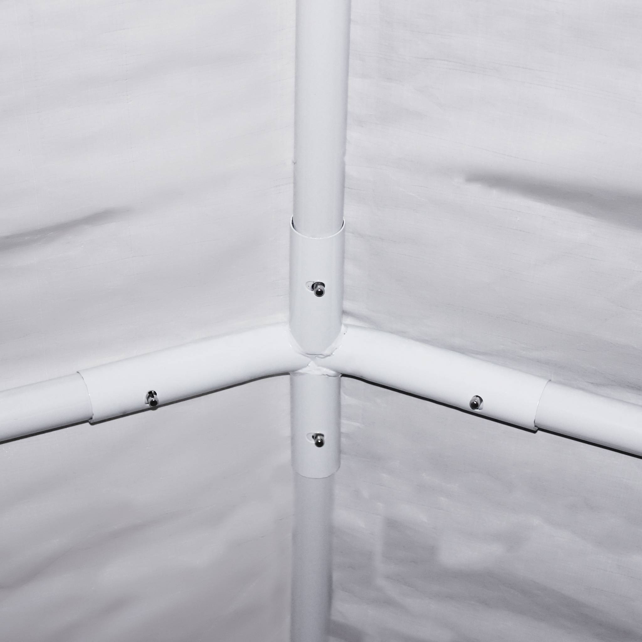 Tente de réception 4 x 8 m - Lutecia - Blanc - tente de jardin idéale pour réception à utiliser comme pavillon. - 9