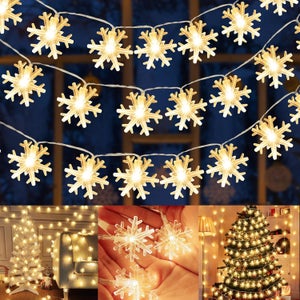 Ensemble De 8 Accessoires Lumineux LED Pour Noël - 4 Colliers + 4 Serre-têtes - 6 Modes Clignotants, Couleurs Multiples - Pour Fêtes, Déguisements