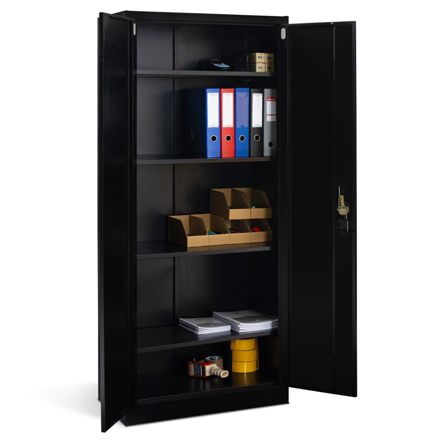 Armoire métallique 80 cm 5 niveaux noire - 5