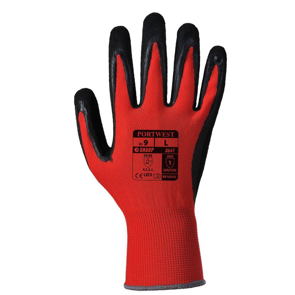 Gants Red Cut 1 A641 Portwest Rouge / Noir 11 | Leroy Merlin