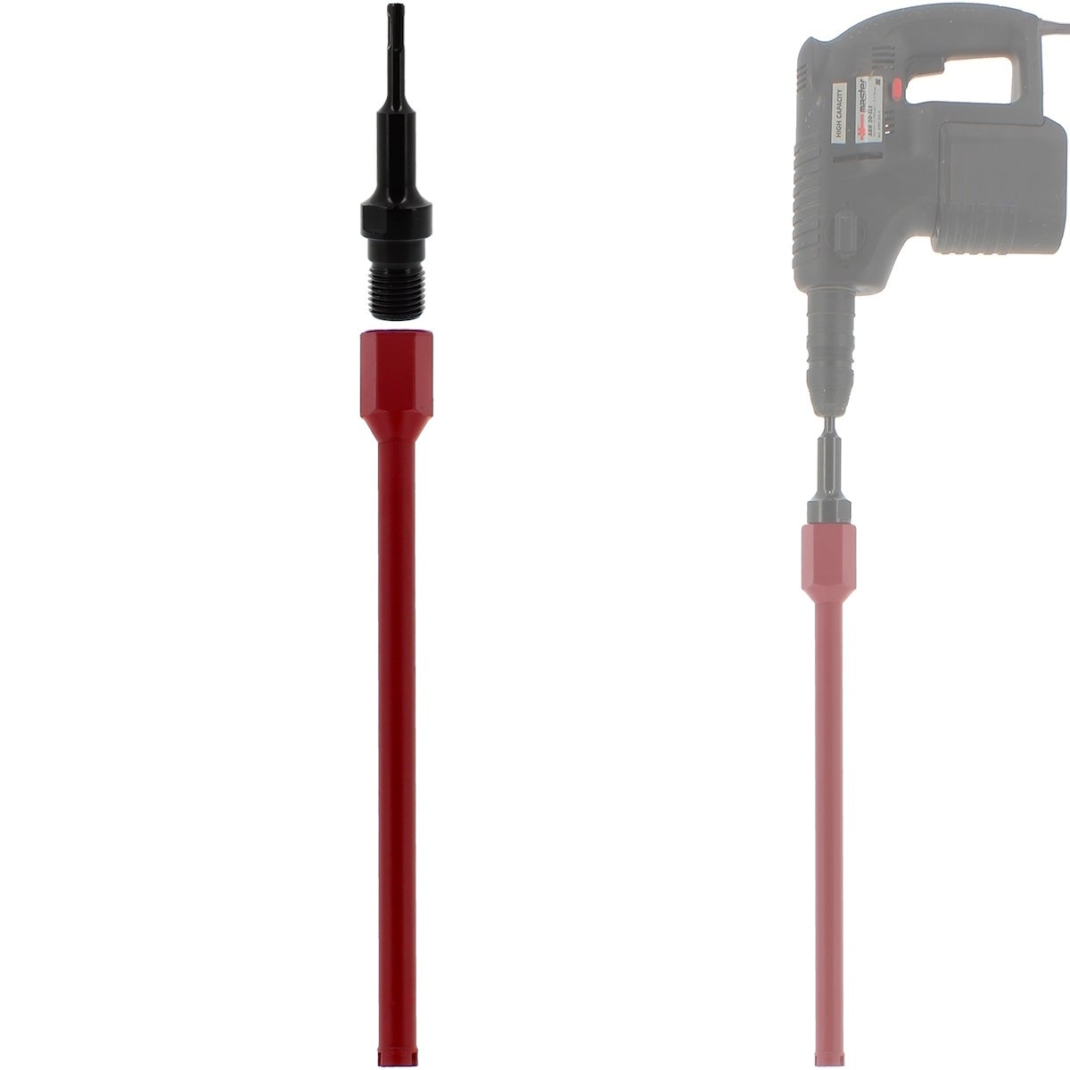 Outillage Professionnel Btp Couronne Diamant 66mm Avec Adaptateur SDS-plus - Pour Perceuse Et Perforateur - Forage Béton, Granit, Pierre - Longueur 400mm Couronne 66 Mm SDS-plus