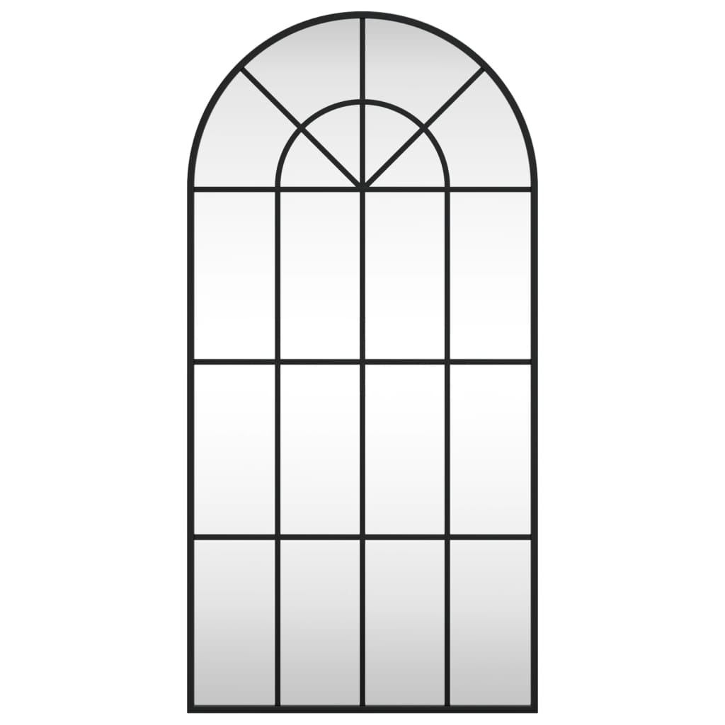Miroir mural，Miroir Entrée Maison Salle de Bain，Décoration Miroir noir 50x100 cm arche fer923456 - 3