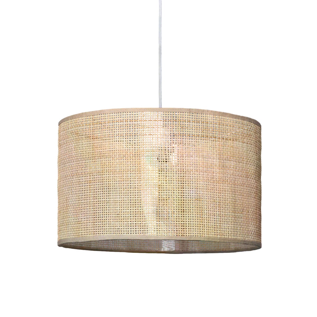 Lampa sufitowa wisząca Boho brązowa 1xE27x40W boho wym: 170 x 40 x 40 cm wiklina / rattan / słoma Abruzzo