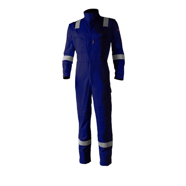 ASO Combinaison multirisques + bandes, 220g/m², Navy - COVERGUARD - Taille XL