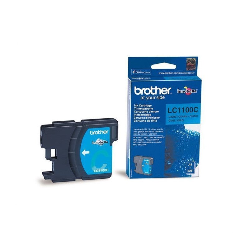 Cartucho de tinta original brother lc-1100c/ciano