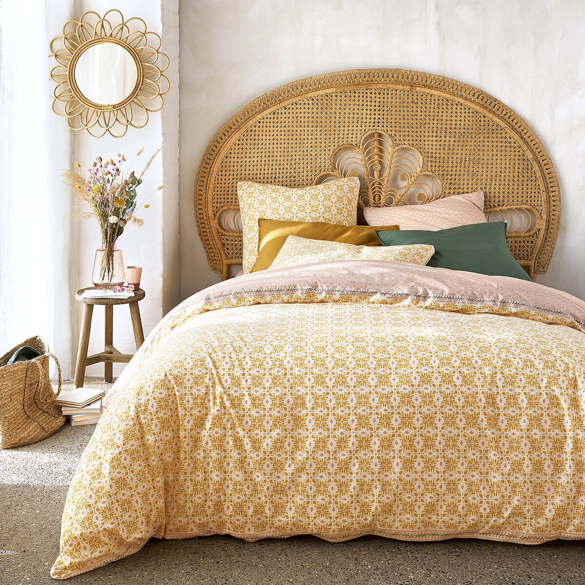 Drap Housse Jersey Coton Rose 90x190 Cm - Soleil D'Ocre