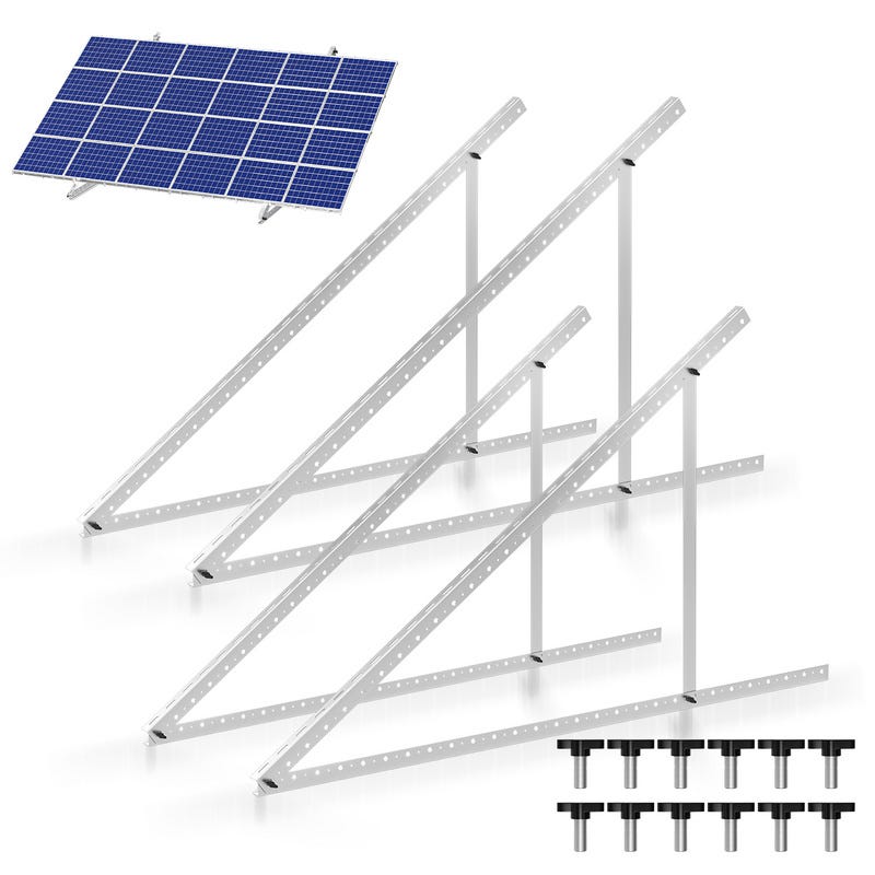 Profili in Alluminio per Fissaggio Pannelli Solari Fotovoltaici Lunghezza 1.2m 4pz | Leroy Merlin Profili in Alluminio per Fissaggio Pannelli Solari Fotovoltaici Lunghezza 1.2m 4pz | Leroy Merlin