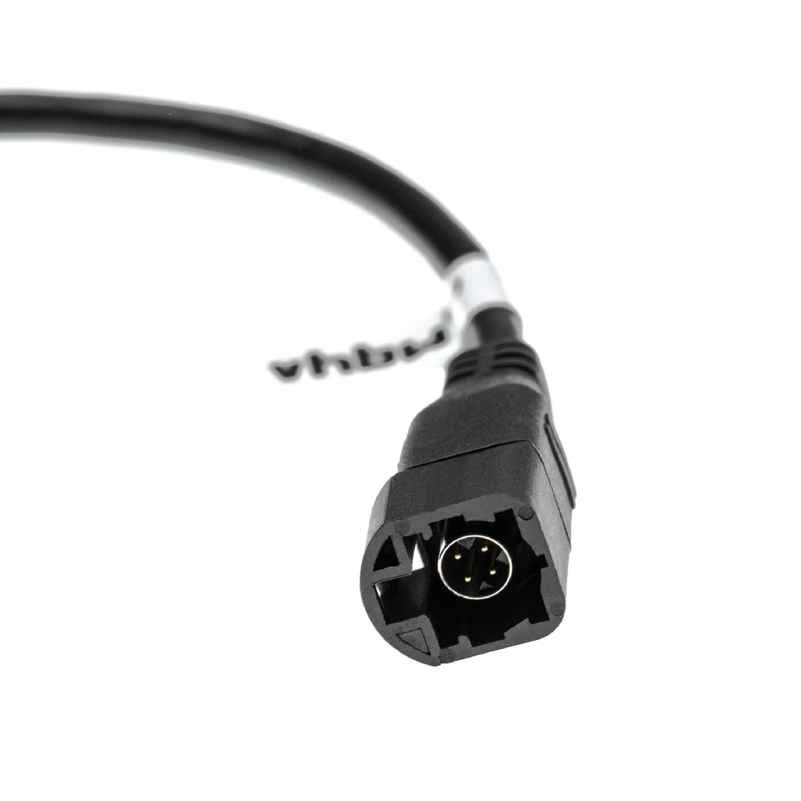 vhbw Adaptateur pour autoradio compatible avec VW Amarok (2010+), Beetle (2011+) autos, véhicules - 4 broches avec prise USB - 5
