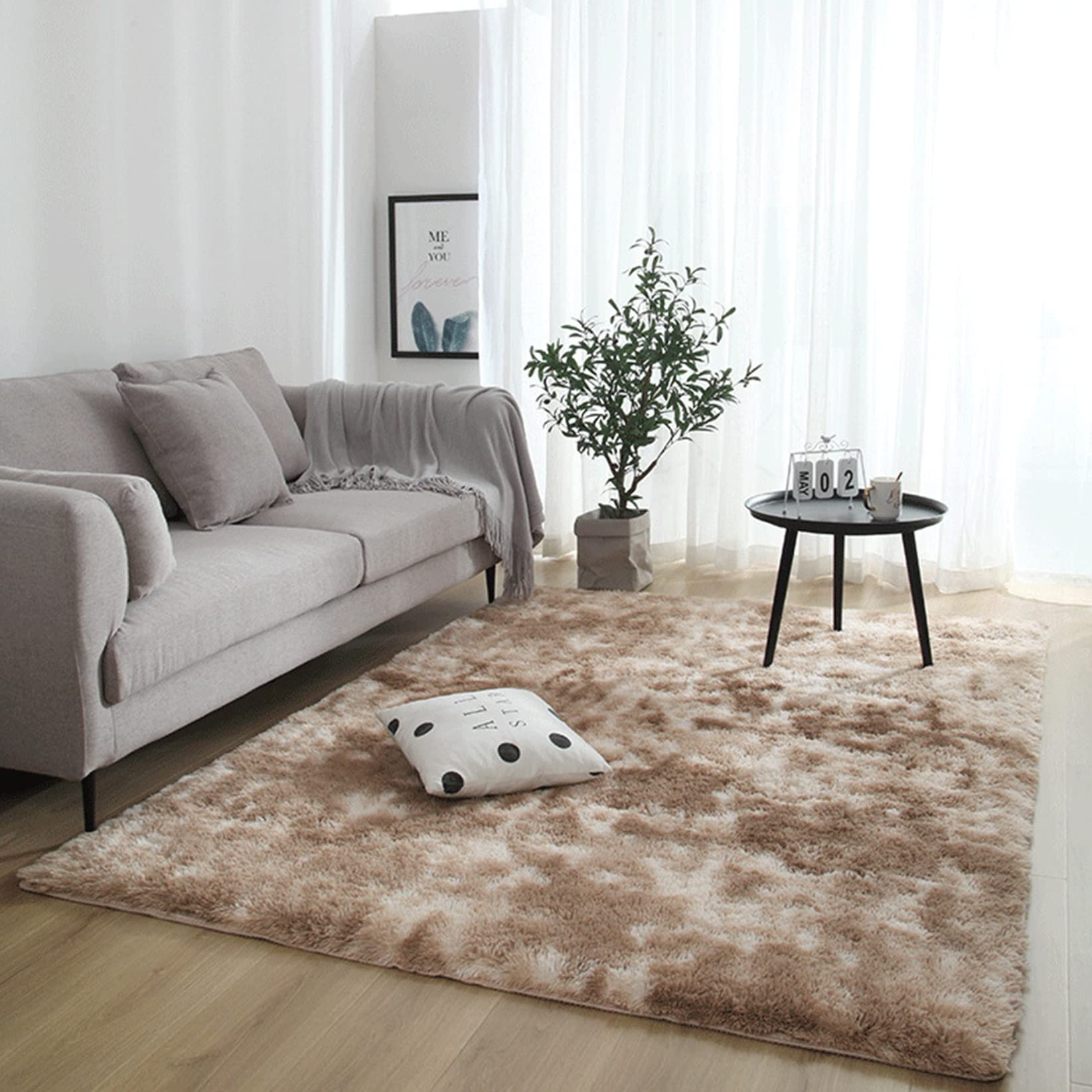Tapete de sala de estar cm macio e lavável fundo antiderrapante imitação pele ovelha decorativa para sofá poltrona cadeira estilo acolhedor moderno - 2