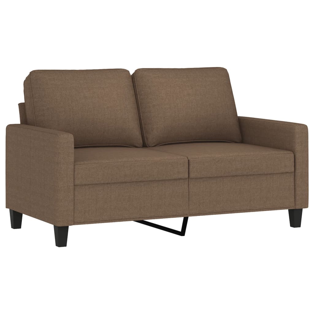 Ensemble de canapés 3 pcs avec coussins Marron Tissu vidaXL - 5