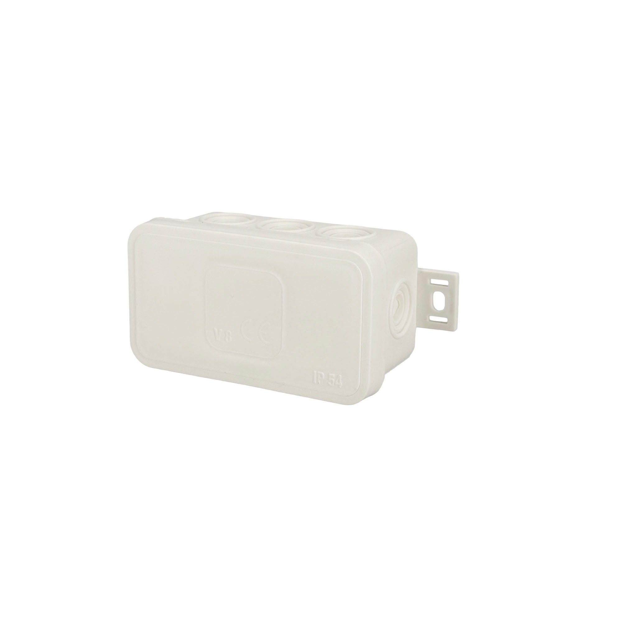 Puszka natynkowa hermetyczna elastyczna 80x45x41mm 12-wlotowa, zamknięcie "na klik" IP54 biała EDO