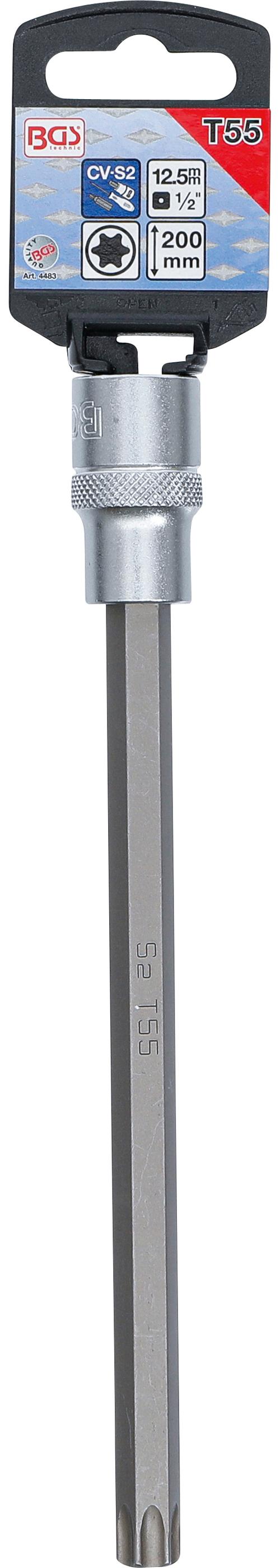 BGS Douille à embouts | longueur 200 mm | 12,5 mm (1/2