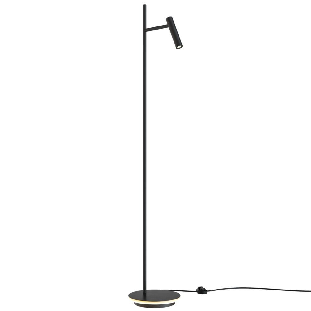 Lampa podłogowa LED ESTUDO 11W 3000K 730lm metal czarna wym:138,7x24x138,7cm Maytoni