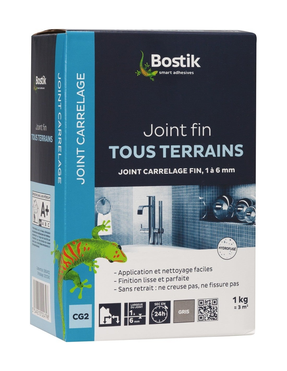 Joint fin tous terrains bostik gris 1kg - 30604102 - 2