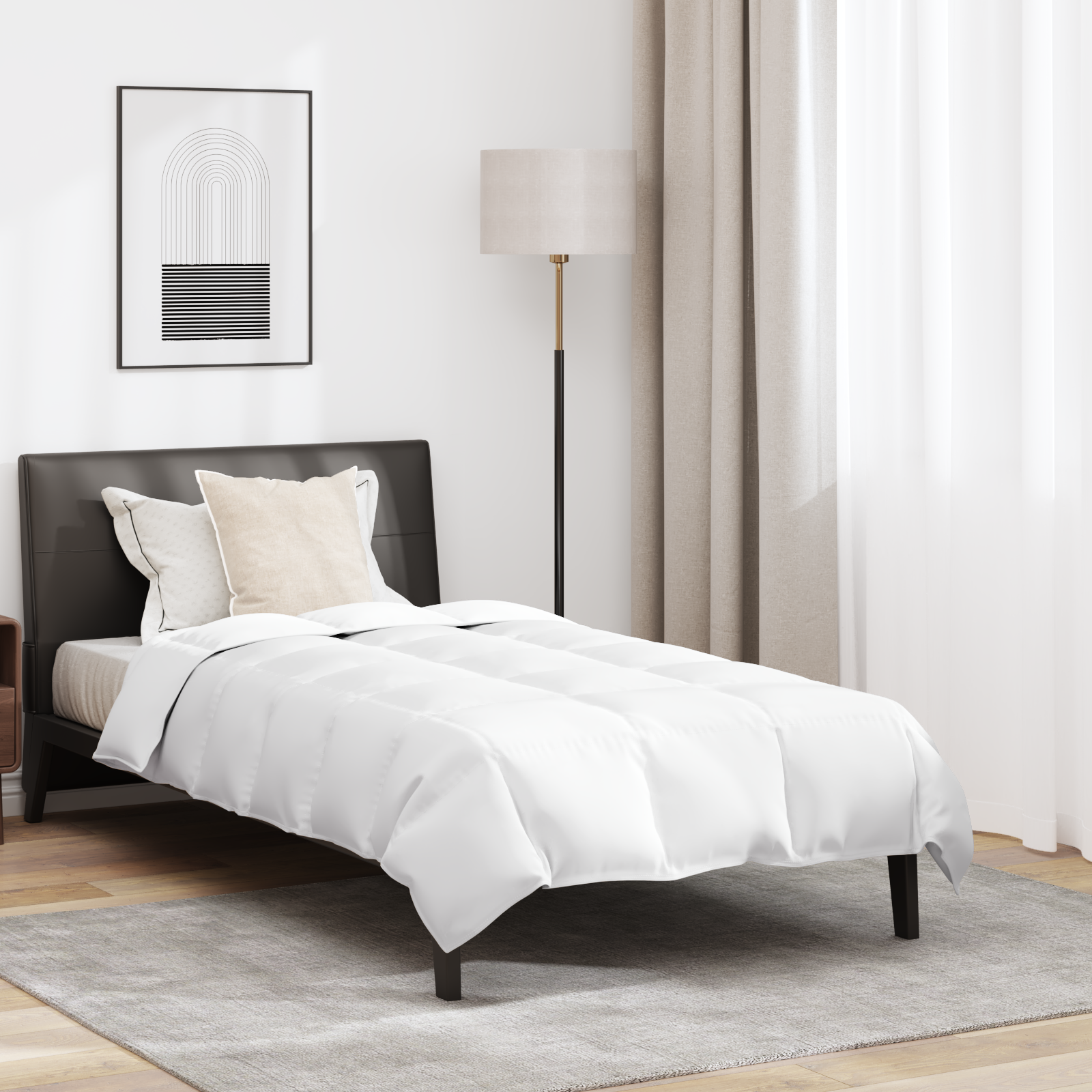Couette Autre avec oreiller 2 pcs | Duvet Blanc 135 x 220 cm Bas - 2