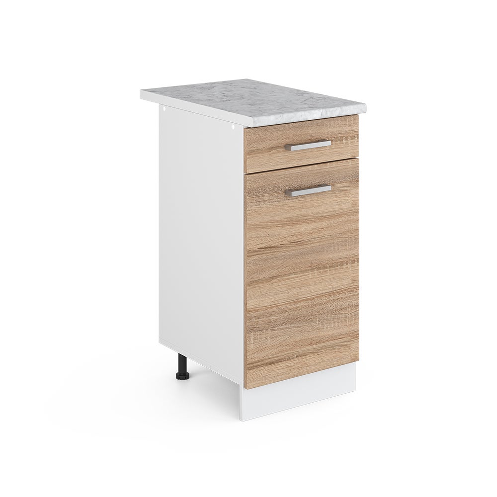 Vicco Uniwersalna jednostka bazowa R-Line, Sonoma, 40 cm z szufladą, z blatem roboczym