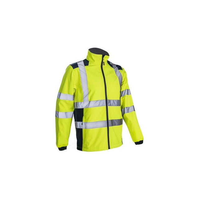 Veste Softshell HV Kanpa jaune et marine - Coverguard - Taille 3XL