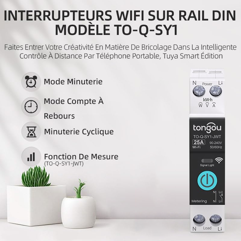 Interruttore Smart WiFi 2 Vie - Controllo Alexa E Google Assistant - 10 Pezzi - Foto 2