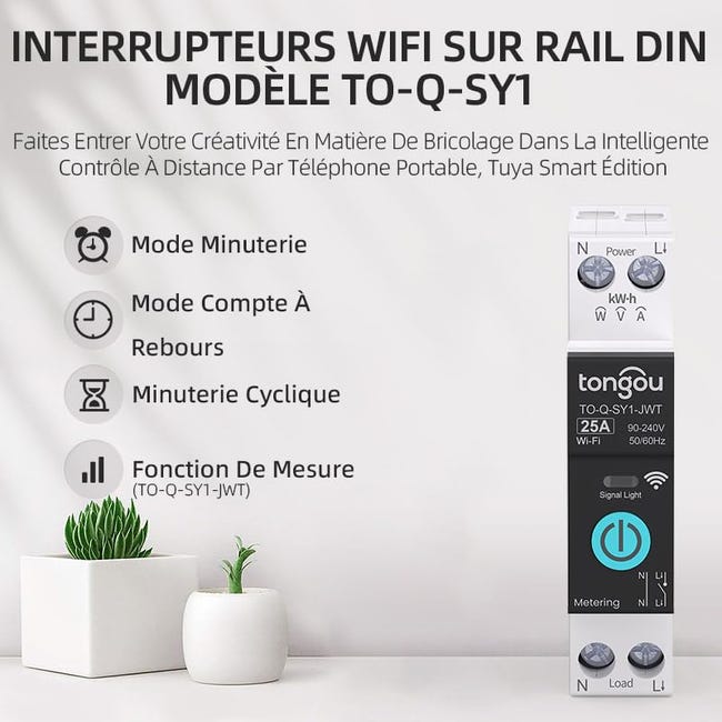 Interruttore Smart WiFi 2 Vie - Controllo Alexa E Google Assistant - 10 Pezzi - Foto 2