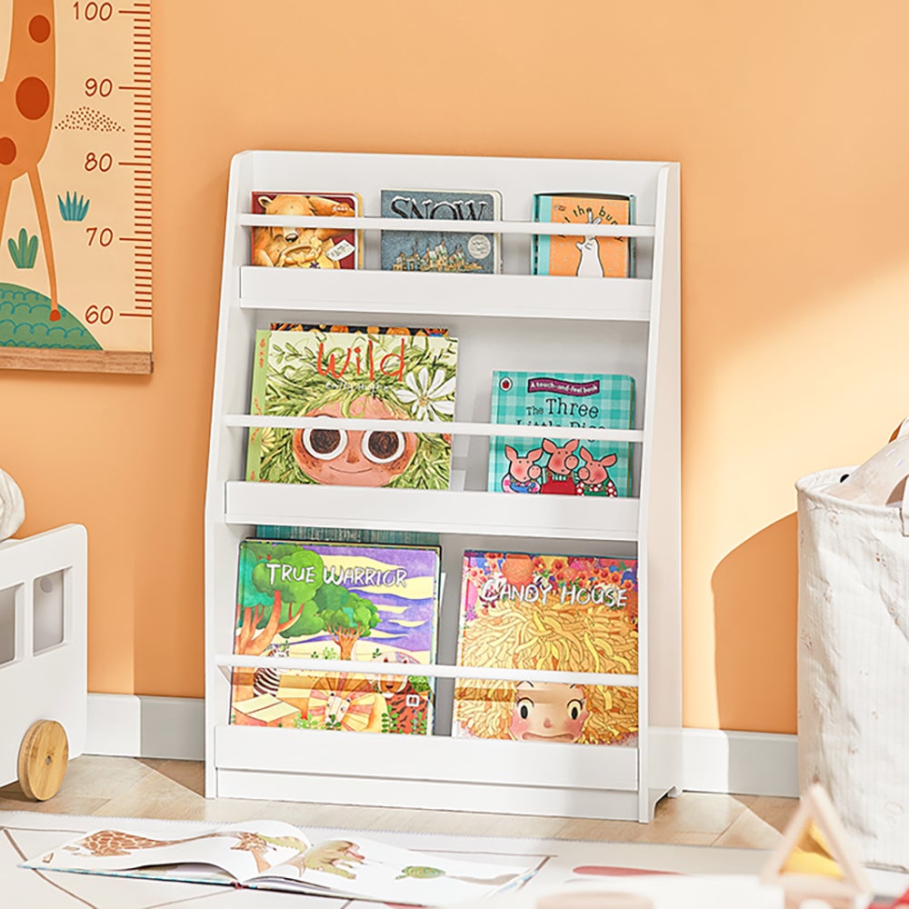 Bibliothèque pour Chambre enfant en MDF Blanc H. 86 x l. 85 x P. 26 cm - 2