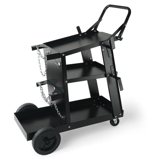 Carrello per saldatore a 3 livelli per carichi pesanti con capacità di peso di 400 libbre VEVOR 360 Ruote girevoli