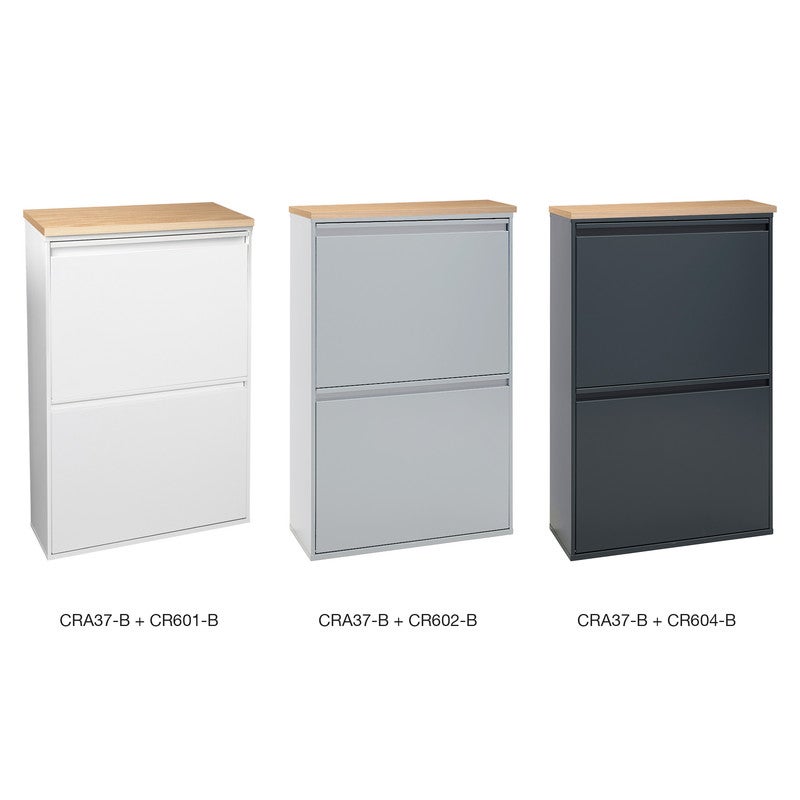 ARREGUI Basic CRA37-B Plateau, plan de travail pour poubelle de recyclage ARREGUI Basic et ARREGUI Vario, installation facile avec adhésif, chêne - 4