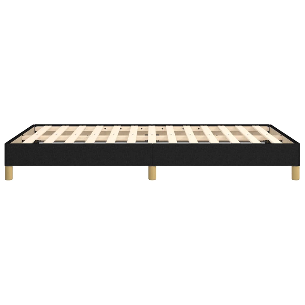 Cadre de lit sans matelas noir 120 x 190 cm en tissu - 6