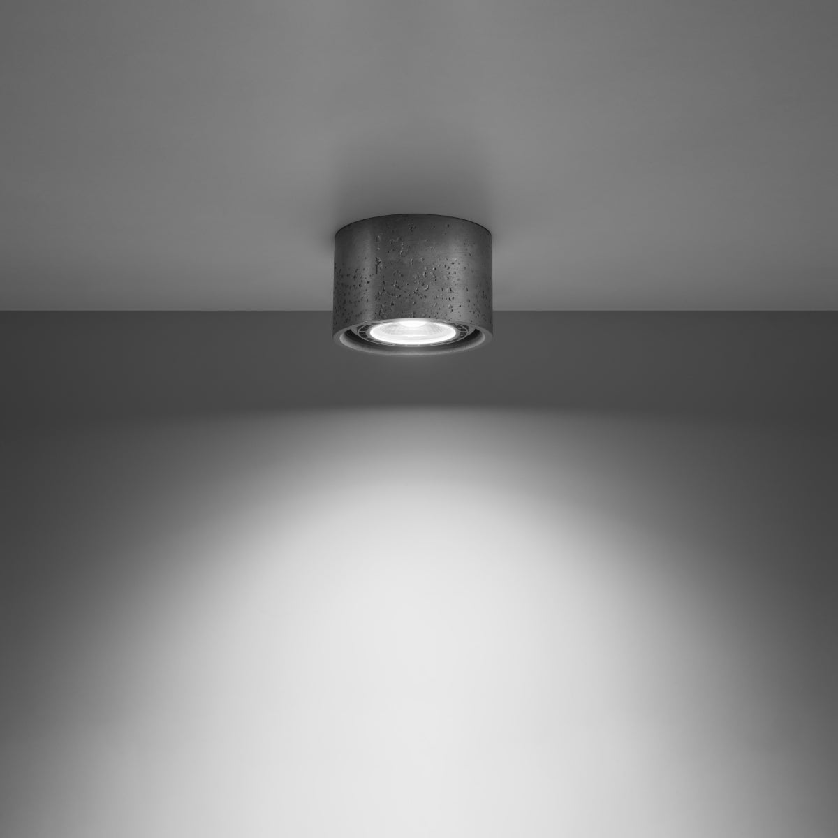 Plafon BLAZE 1 beton LED 3000K - 14x14x9cm Sollux