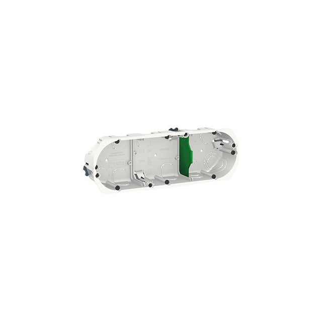Boîte d'encastrement Multifix - 3 postes - Blanc