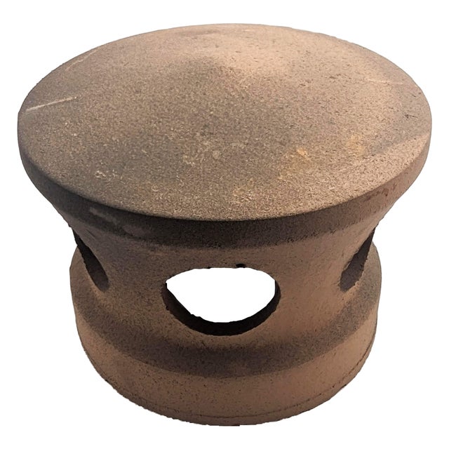 Lanterne de toiture en terre cuite rose et noir, Chapeau pour tuile à douille, Passage tuyau d 100 mm